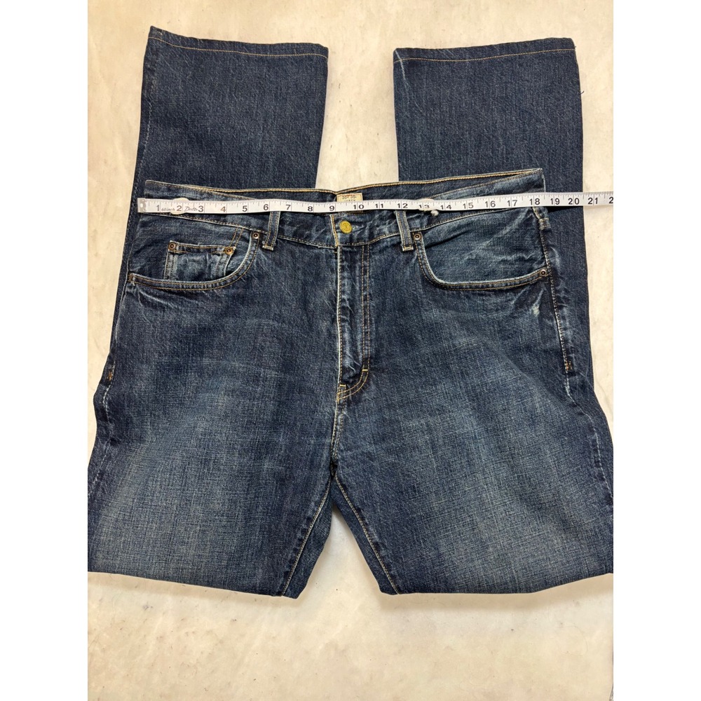 J Crew 35/36 Mens Dark Wash Straight Leg Denim Jeans - Picture 10 of 14